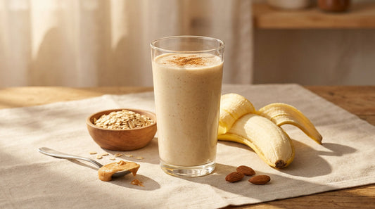 Smoothie banane lait d'amande : Le shaker ultra-gourmand pour galber ta silhouette après l'entraînement