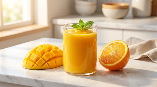 Smoothie Mangue Orange : 10g de protéine dans une boisson délicieuse
