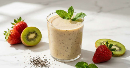 Savoureux smoothie fraise kiwi